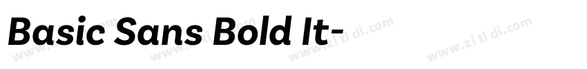 Basic Sans Bold It字体转换 Basic Sans Bold It字体转换
